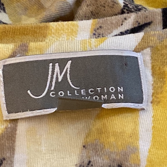 IM Collection Printed Scoop-Neck Top Yellow Solano Stripe size 2X multi color - Picture 9 of 11